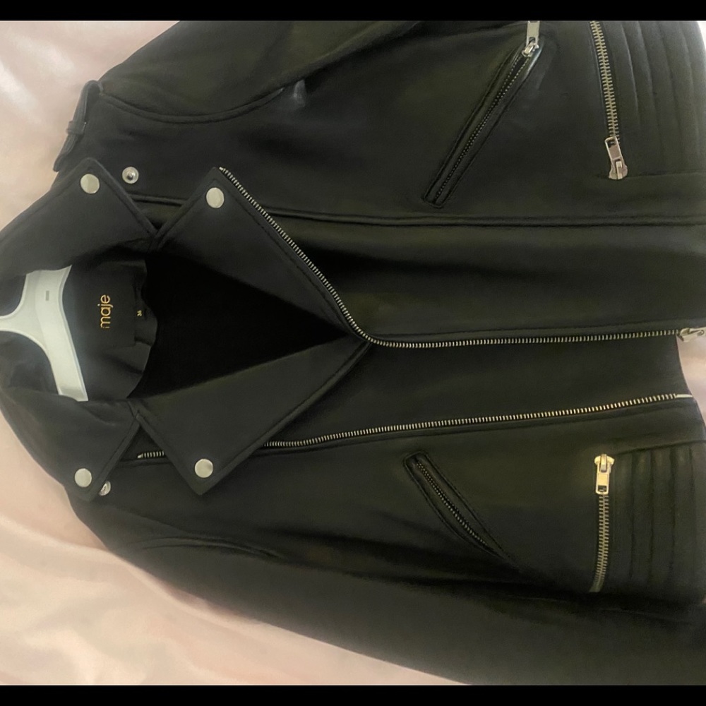 Maje leather jacket